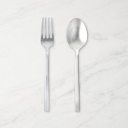Fortessa Arezzo 2-Piece Serving Set, Brushed Silver