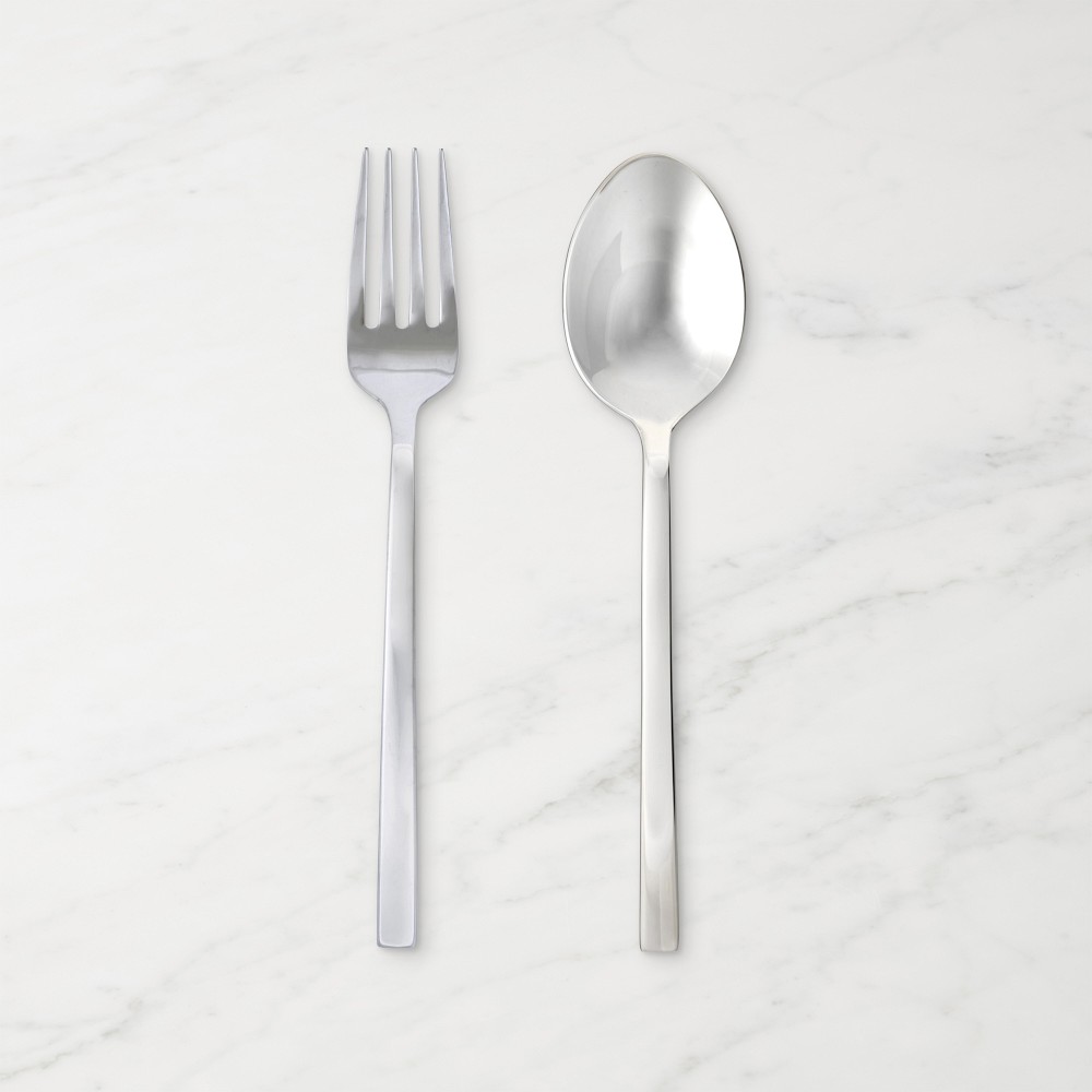 Fortessa Arezzo Brushed Serving Sets - Brushed Silver
