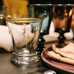 La Rochere Bee Gold Rim Tumblers, 9-oz, Set of 4