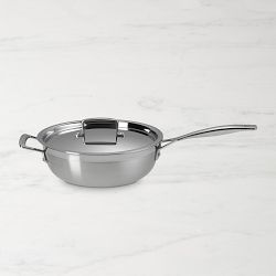 Le Creuset Classic Stainless-Steel Chefs Pan, 3 1/2-Qt.