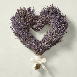 Lavender Heart Wreath
