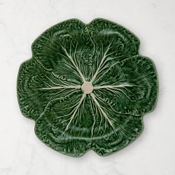 Bordallo Pinheiro Cabbage Charger Plate, Set of 2, Green
