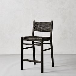Sullivan Woven Counter Stool, Ebony