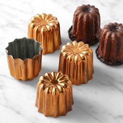 de Buyer Copper Canele Molds, Set of 4