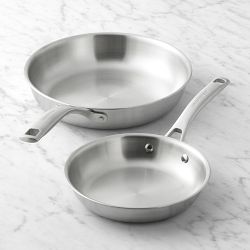 Le Creuset Essential Stainless-Steel 2-Piece Fry Pan Set