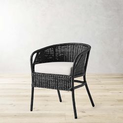 Topanga Dining Armchair, Black