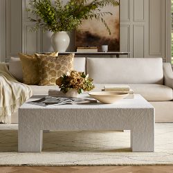 Matte White Square Coffee Table (48")