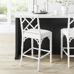 Chippendale Upholstered Bistro Counter Stool