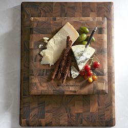 Williams Sonoma End-Grain Cutting Board with Feet, Acacia