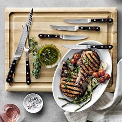 W&#252;sthof Classic Straight Carving Knife & Meat Fork Set