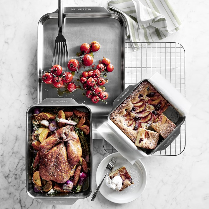 Williams Sonoma Signature Thermo-Clad™ Stainless-Steel Ovenware