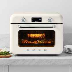 SMEG Countertop Air Fry Oven With Steam, White