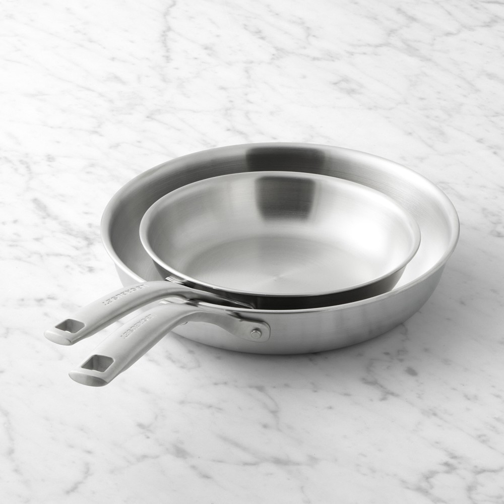Le Creuset Essential Stainless-Steel 2-Piece Fry Pan Set - 8" & 10"