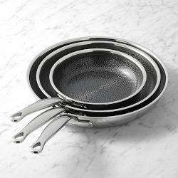 GreenPan Premiere Max Stainless-Steel Ceramic Nonstick Hybrid 3-Piece Fry Pan Set