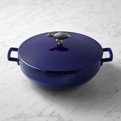 Staub Bouillabaisse with Fish knob, 5-Qt, Sapphire