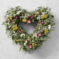 Eucalyptus Heart Wreath, 19"