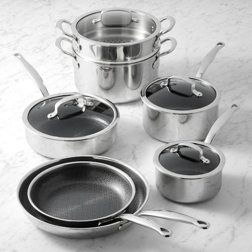 GreenPan™ Premiere Max Stainless-Steel Ceramic Nonstick Hybrid 11-Piece Cookware Set