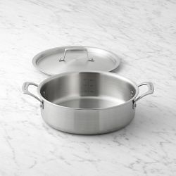 Le Creuset Essential Stainless-Steel Rondeau, 4 1/2-Qt