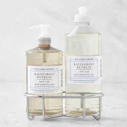 Williams Sonoma Rainforest Retreat Hand Soap & Dish Soap 3-Piece Kitchen Set