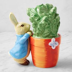 Peter Rabbit Figural Candle, Kale and Apple