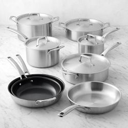 Le Creuset Essential Stainless-Steel 13-Piece Cookware Set