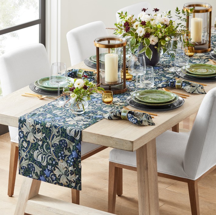 Morris & Co. Golden Lily Table Runner | Williams Sonoma