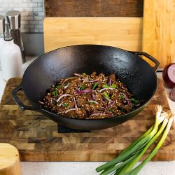 Lodge Classic Seasoned Cast Iron Wok, 14"