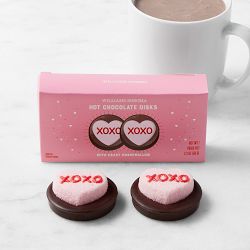 Williams Sonoma Hot Chocolate Disks with Heart Marshmallow