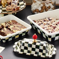 MacKenzie-Childs Courtly Check Butter Box