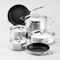 Hestan ProBond Forged Professional Clad Stainless-Steel TITUM Nonstick 10-Piece Cookware Set