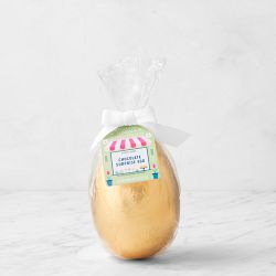 Williams Sonoma Chocolate Surprise Gold Foiled Egg