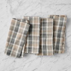 Tonal Plaid Napkins, Set of 4