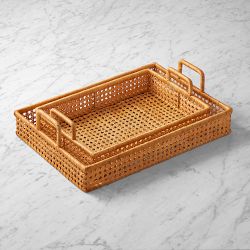 Cane Rectangular Tray