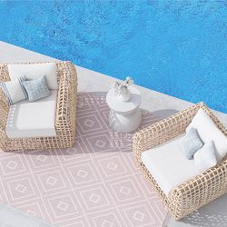 Cabrera All-Weather Open Weave Club Chair