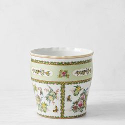 Famille Rose Porcelain Utensil Holder