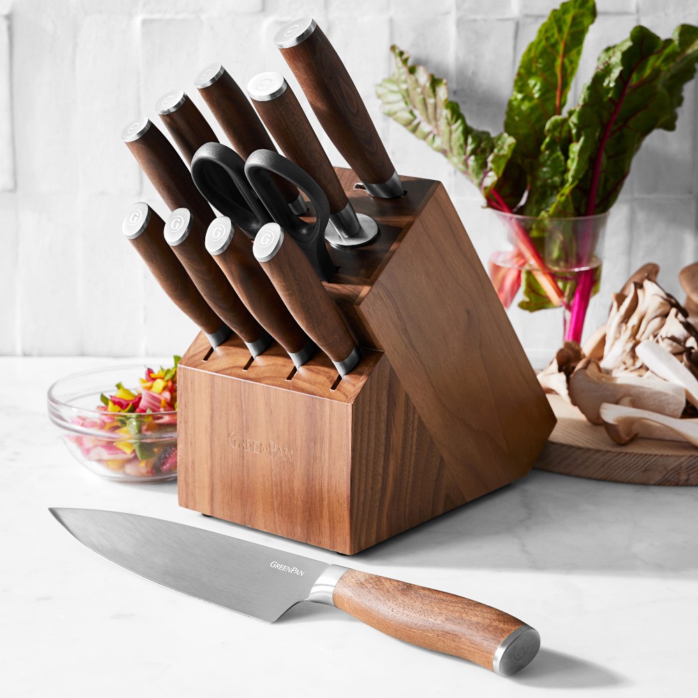 GreenPan™ Premiere Knife Block, Set of 12 - Set of 12