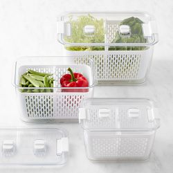 Hold Everything Fruit and Veggie Fridge Colander Storage Container