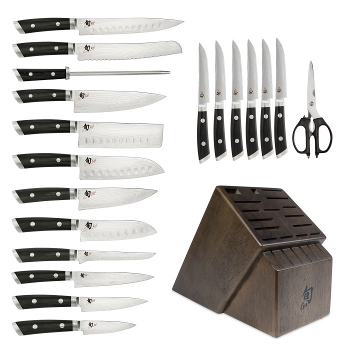 Shun Kaji Knife Block, Set of 20 | Williams Sonoma