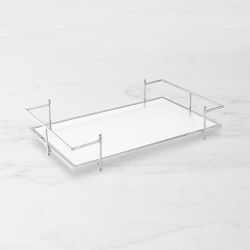 Stainless Steel and Glass Tray