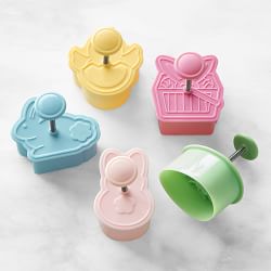 Williams Sonoma Easter Thumbprint Cookie Cutters, Set of 5