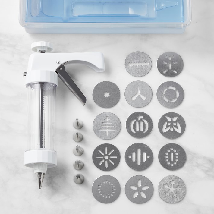 Williams Sonoma x Kuhn Rikon Spritz Cookie Press Decorating Kit