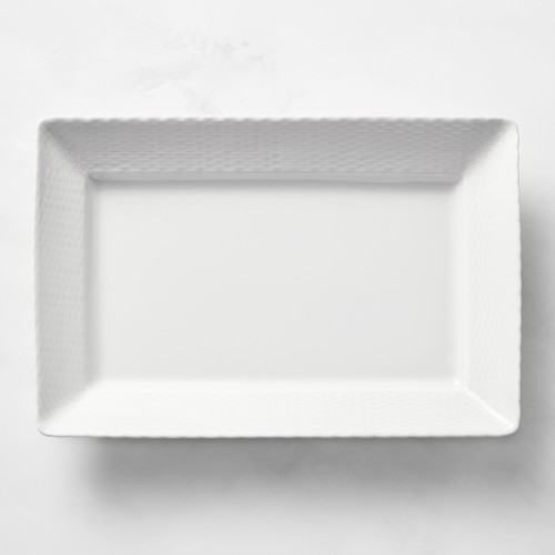 Pillivuyt Basketweave Porcelain Rectangular Platter