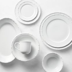 Pillivuyt Bamboo Porcelain 16-Piece Dinnerware Sets