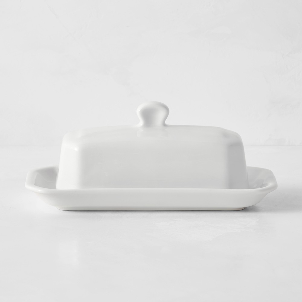 Williams Sonoma Pillivuyt Porcelain Covered Butter Dish
