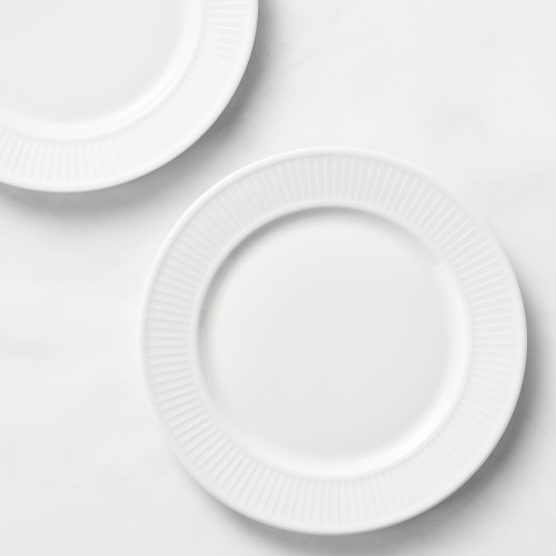 Pillivuyt Plisse Porcelain Salad Plate, Each