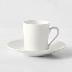 Apilco Tuilleries Porcelain Espresso Cup & Saucer, Set of 2