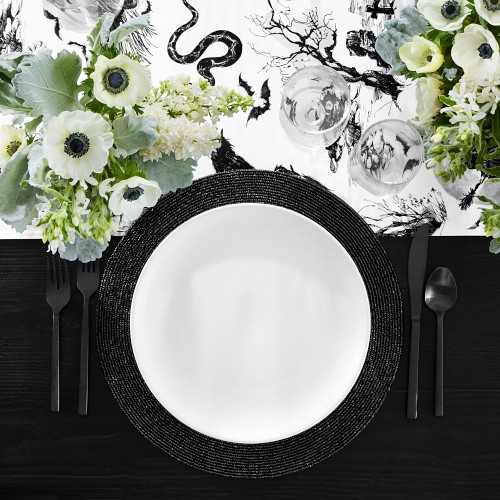 Open Kitchen by Williams Sonoma Matte Coupe Dinner Plates, Set of 4, White