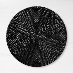 Dark Woven Hapao Round Placemat