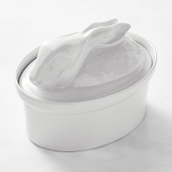 Apilco Porcelain Hare Casserole Dish