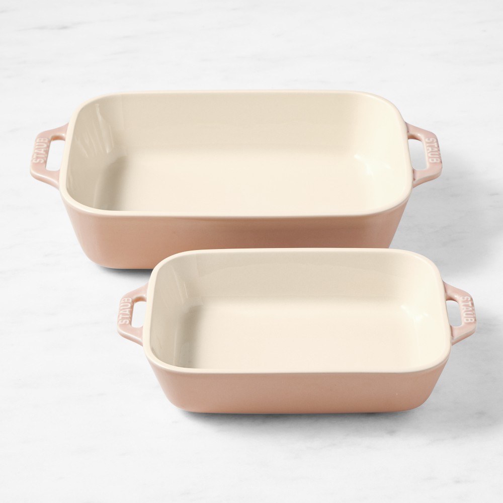 Staub Stoneware Rectangular Baking Dishes, Set of 2